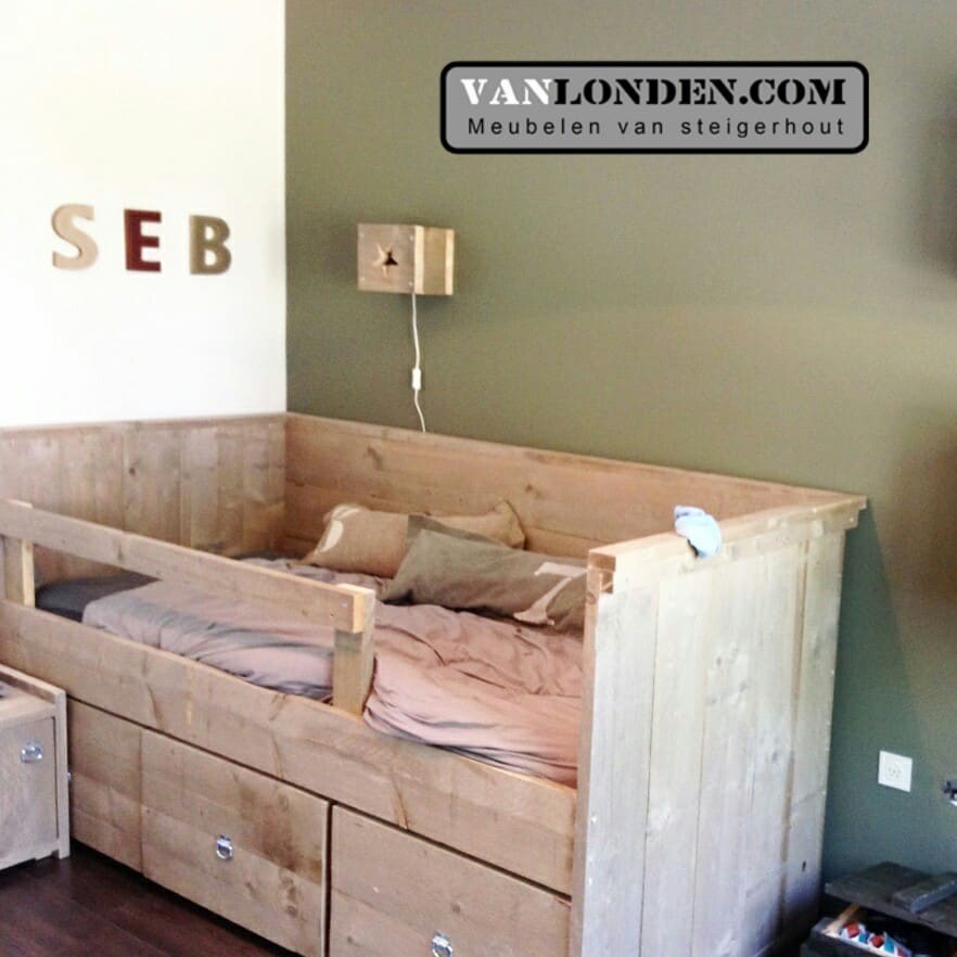 Steigerhouten kinderbed Romy