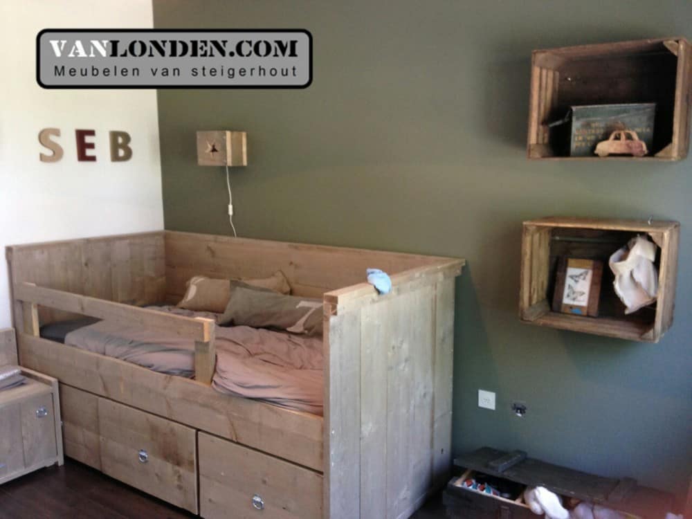 Steigerhouten kinderbed Romy