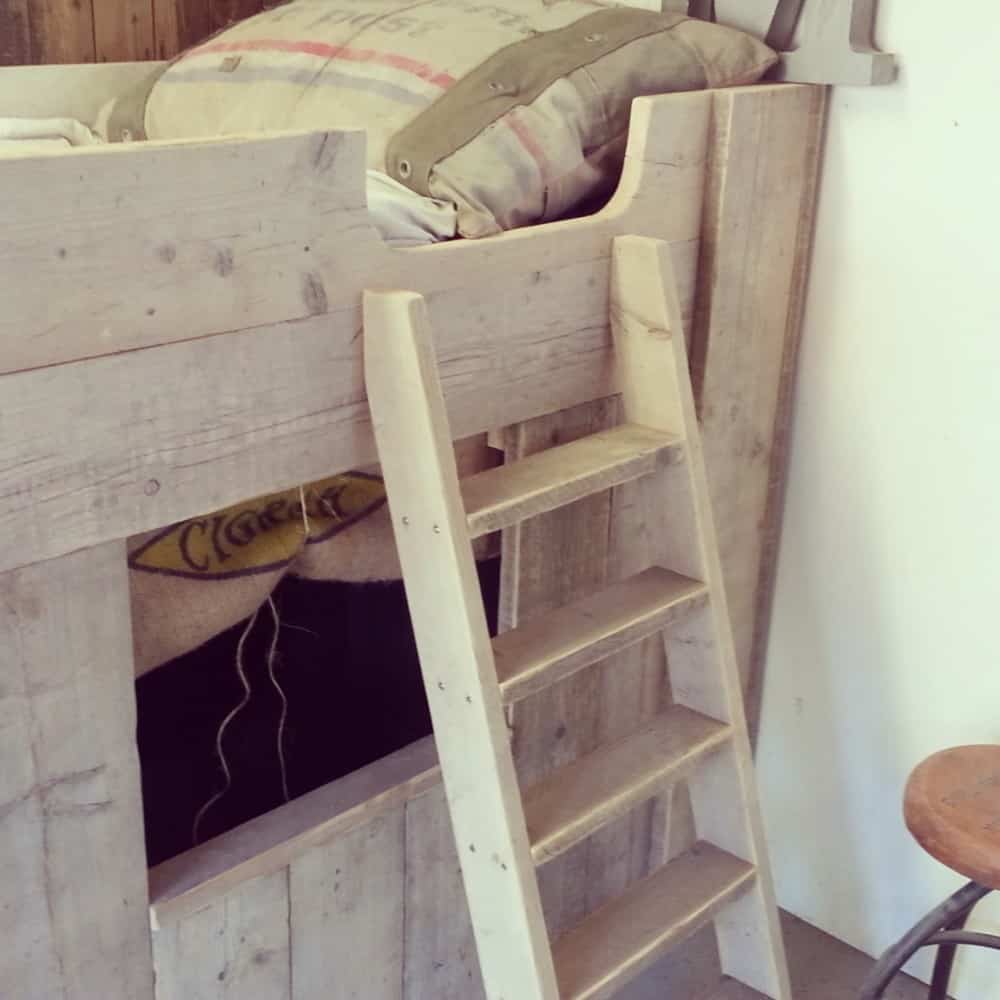 Steigerhouten hoogslaper Colin