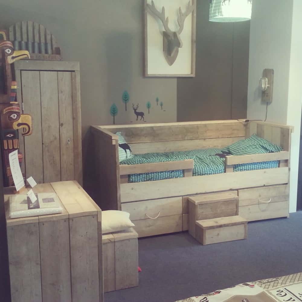 Steigerhouten kinderbed Romy