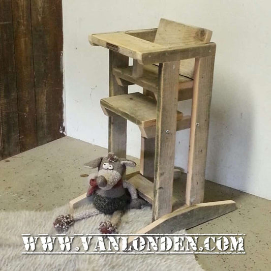 Steigerhouten kinderstoel Yfke