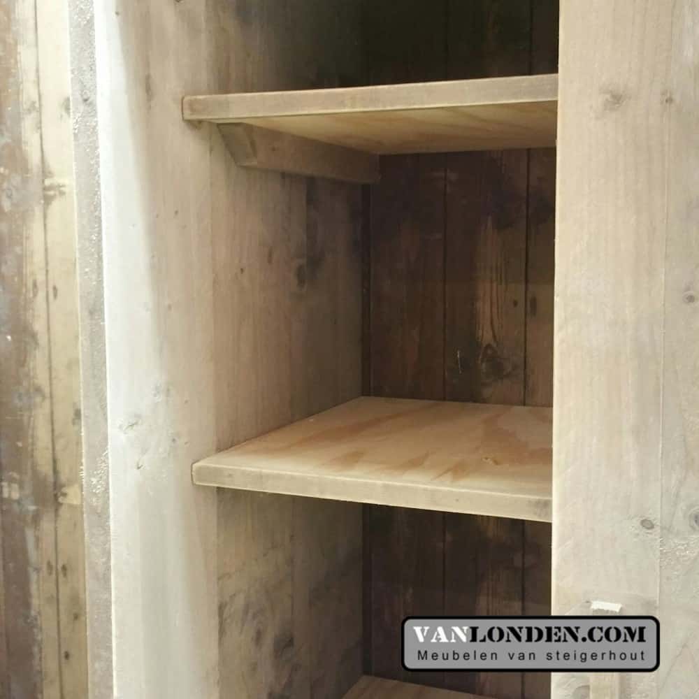 Steigerhouten schuifdeurkast Christiaan