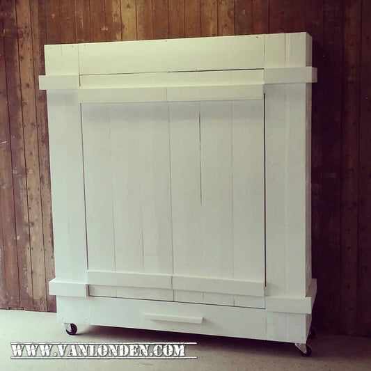 Steigerhouten kledingkast Emily