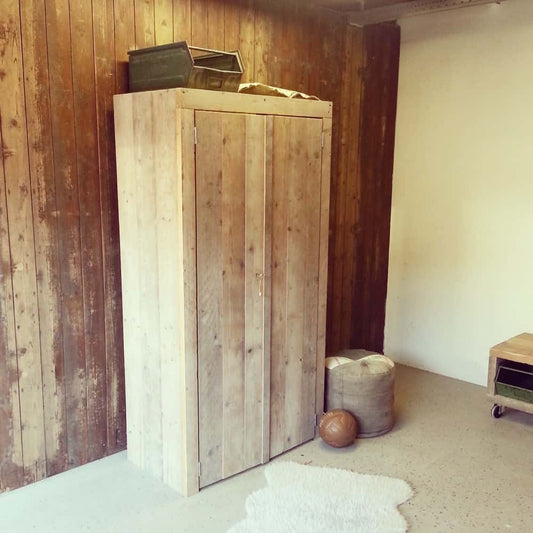 Steigerhouten kledingkast Timo