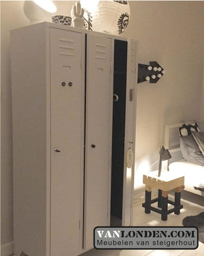 Steigerhouten krukje- nachtkastje Ezra