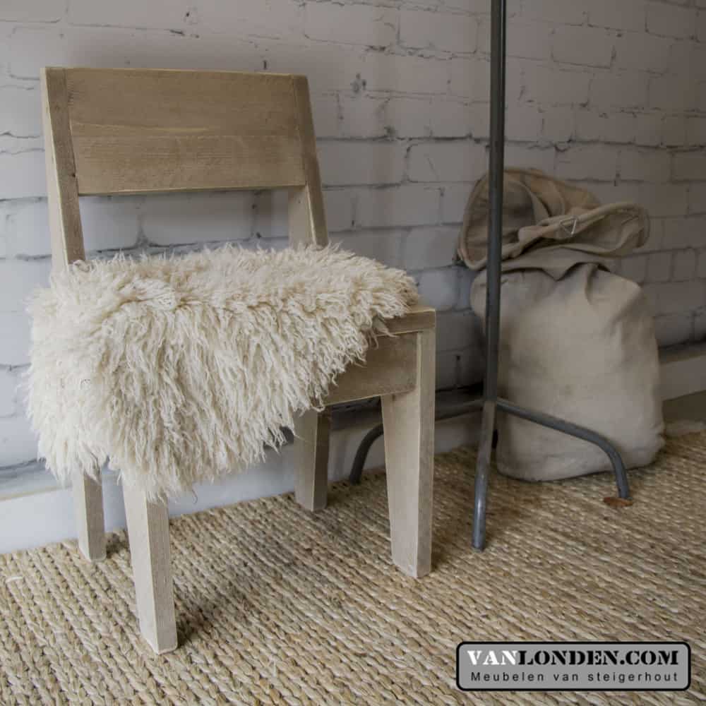 Steigerhouten kruk/stoel Carolien