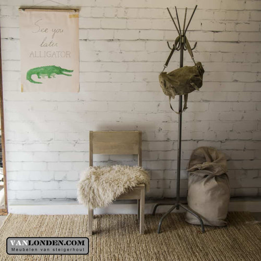 Steigerhouten kruk/stoel Carolien