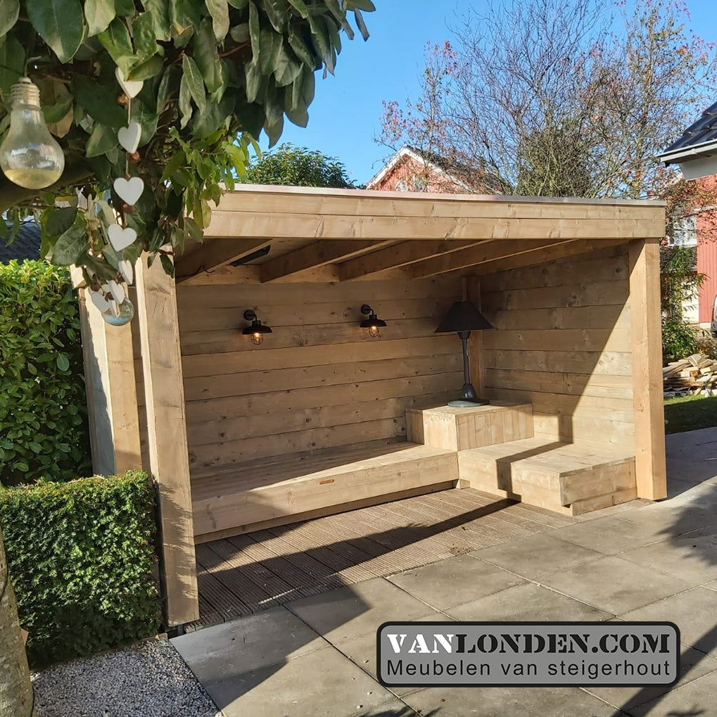 Steigerhouten lage overkapping Hidde