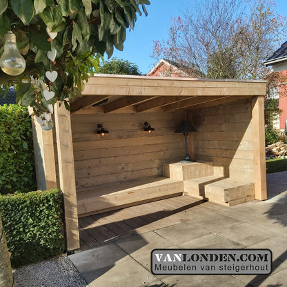 Steigerhouten lage overkapping Hidde