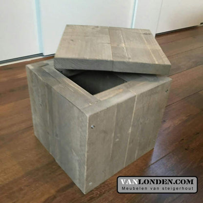 Steigerhouten opbergkist Pepijn