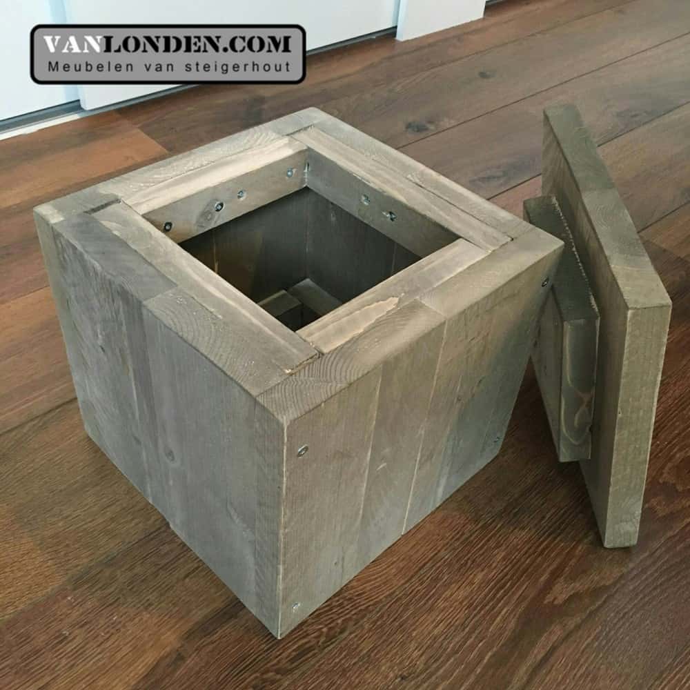 Steigerhouten opbergkist Pepijn
