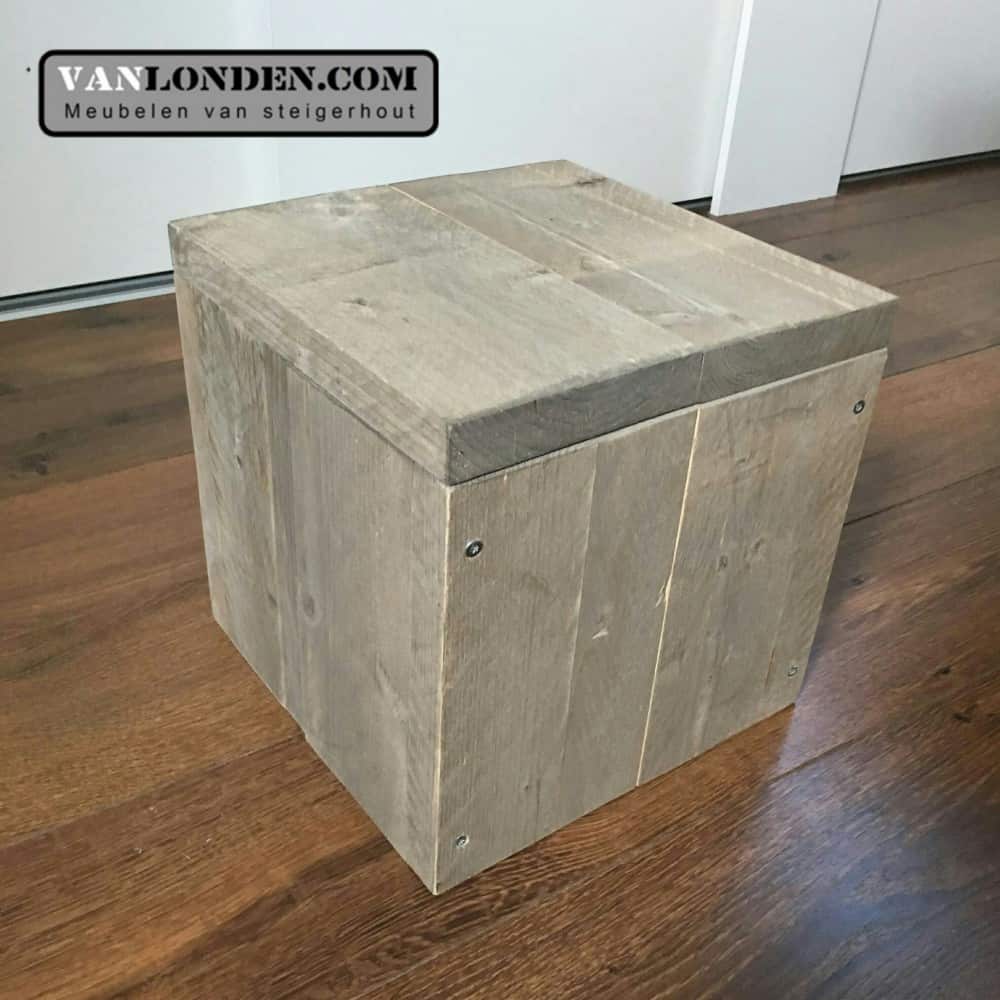 Steigerhouten opbergkist Pepijn