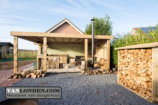 Overkapping Steigerhout