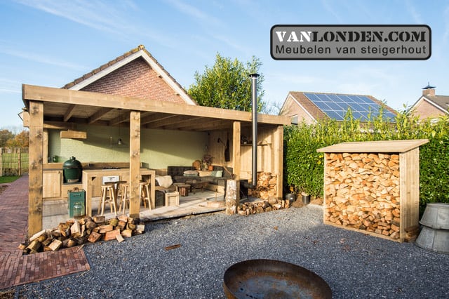 Overkapping Steigerhout