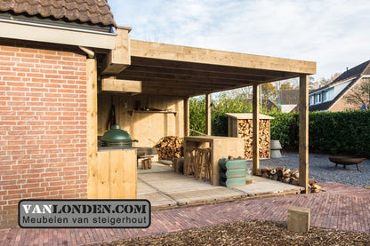 Overkapping Steigerhout