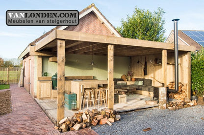 Overkapping Steigerhout