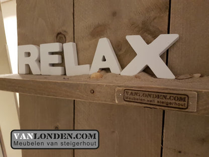 Steigerhouten presentatierek / tijdschriftenrek Fay