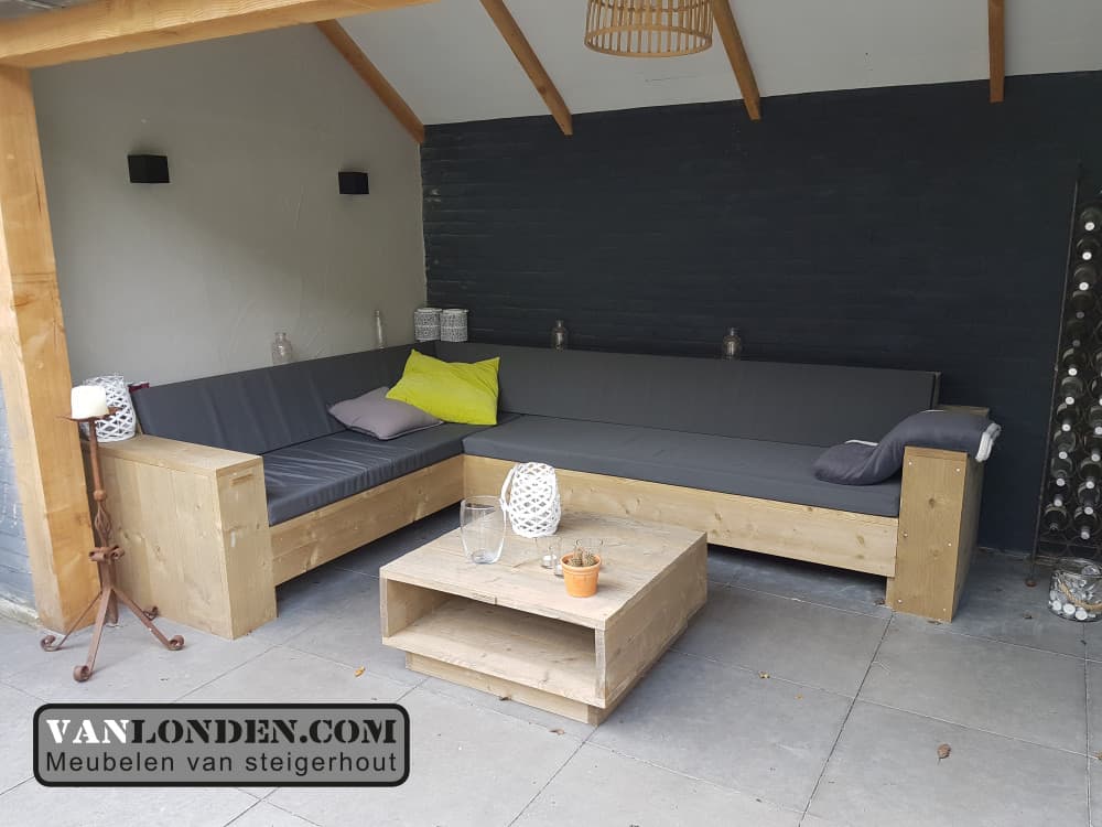 Steigerhouten salontafel Sigrid