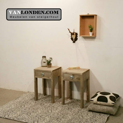 Steigerhouten side table Stella