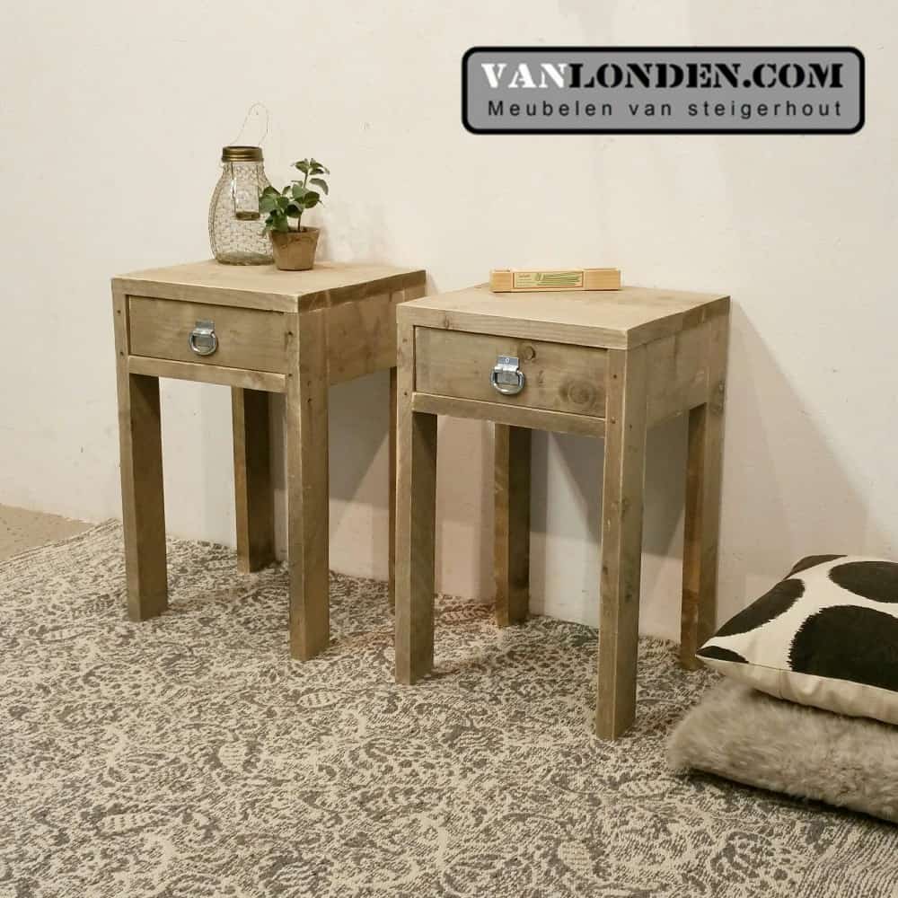 Steigerhouten side table Stella