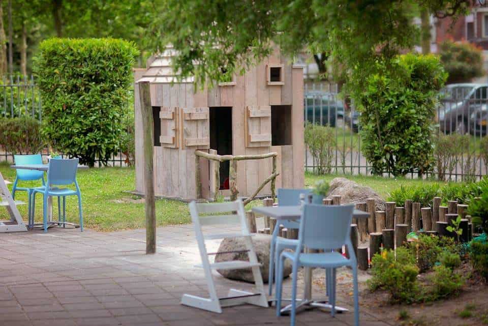 Steigerhouten speelhuis Jeroen