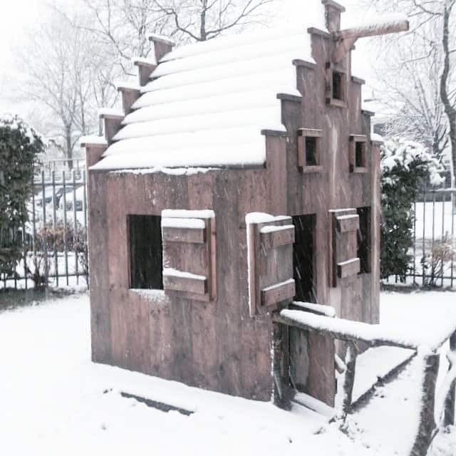 Steigerhouten speelhuis Jeroen