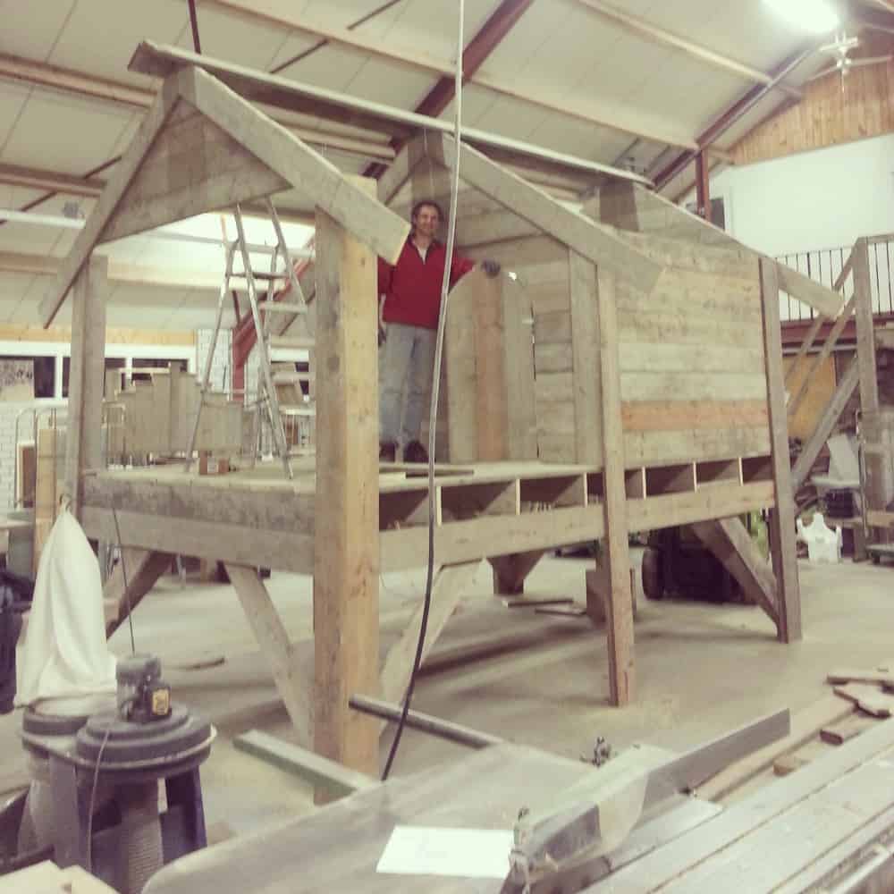 Steigerhouten speelhuis Loesje