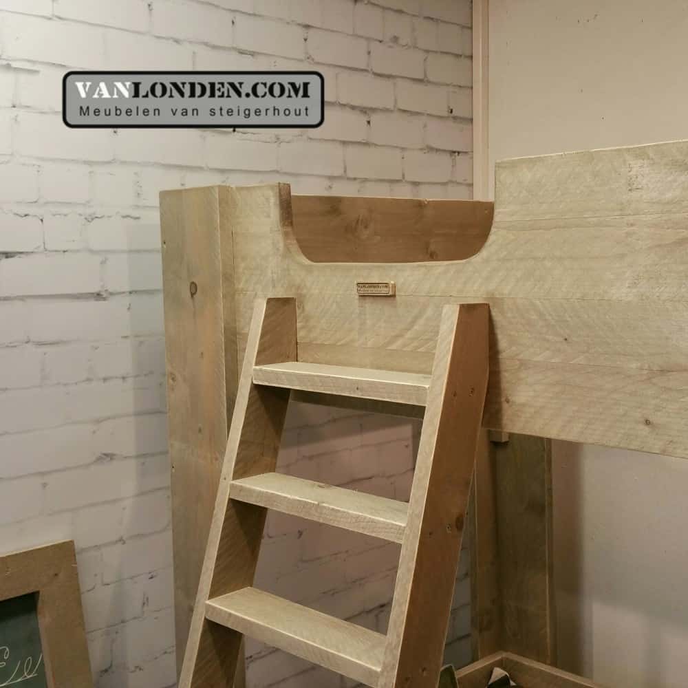 Steigerhouten stapelbed Diederik