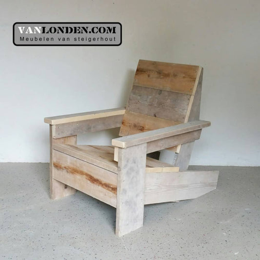 Steigerhouten design stoel Gerrit