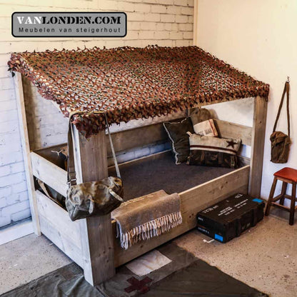 Steigerhouten survival bed Mason