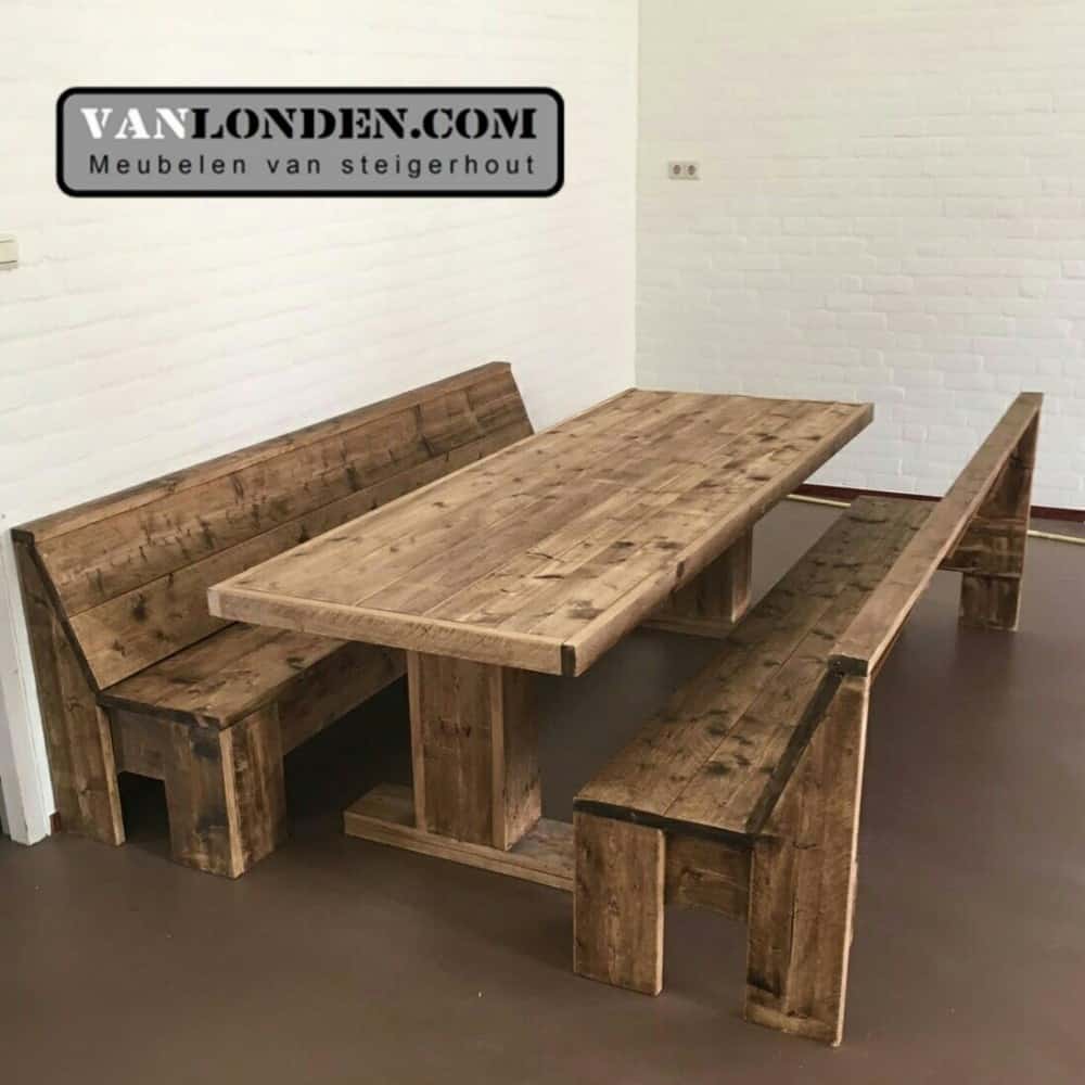 Steigerhouten tafel Tonny