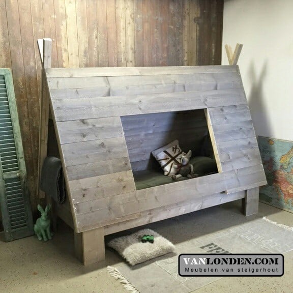 Steigerhouten tentbed Hiawatha