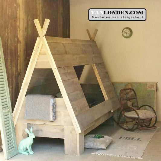 Steigerhouten tentbed Hiawatha