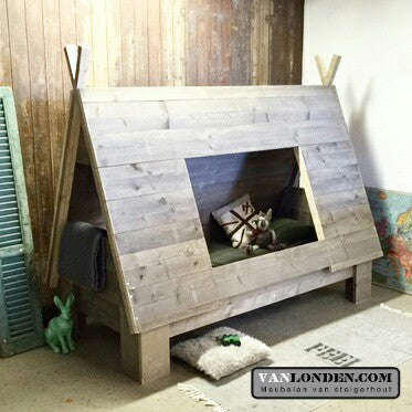 Steigerhouten tentbed Hiawatha