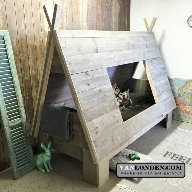 Steigerhouten tentbed Hiawatha