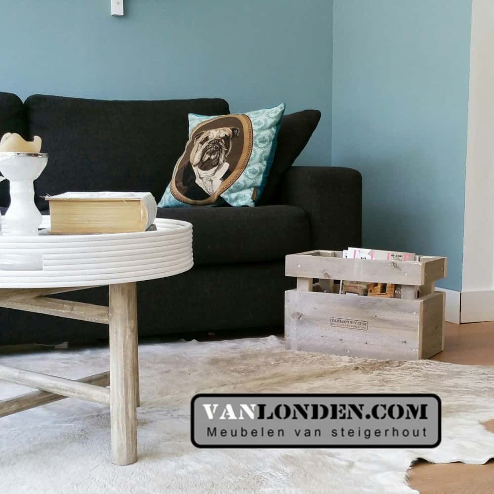 Steigerhouten lectuurbak Margriet