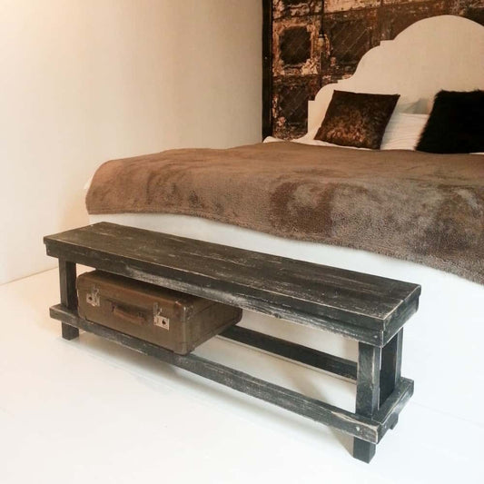 Steigerhouten voetenbankje Vivian