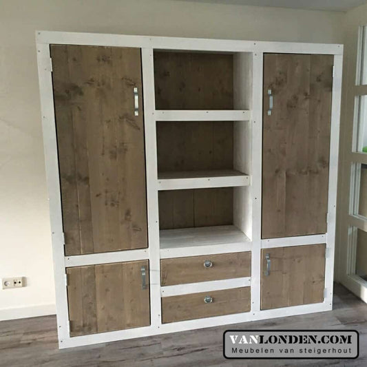 Steigerhouten wandkast Valentijn