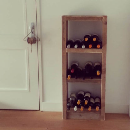 Steigerhouten wijnrek Jules