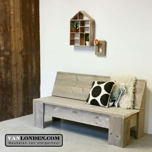 Steigerhouten zitbank Ilona