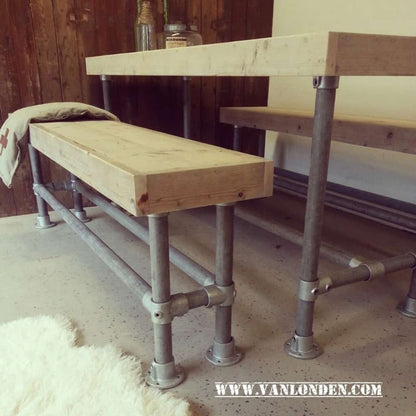 Actieve zitbank van steigerhout Nine