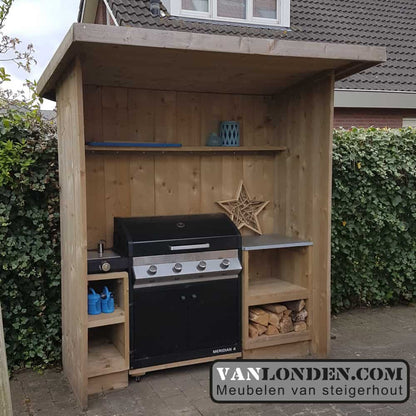 Steigerhouten buitenkeuken Dylano