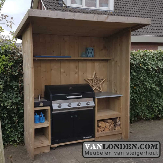 Steigerhouten buitenkeuken Dylano