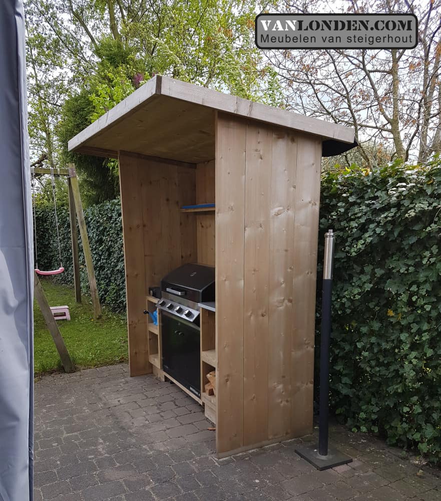 Steigerhouten buitenkeuken Dylano