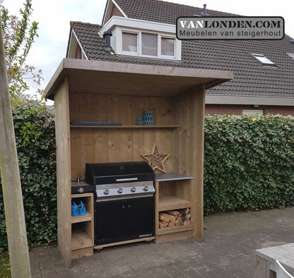 Steigerhouten buitenkeuken Dylano