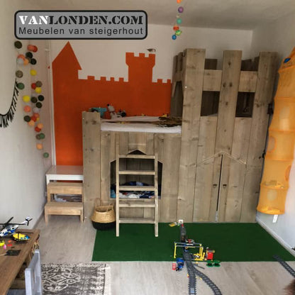 Steigerhouten kasteelbed Daniel