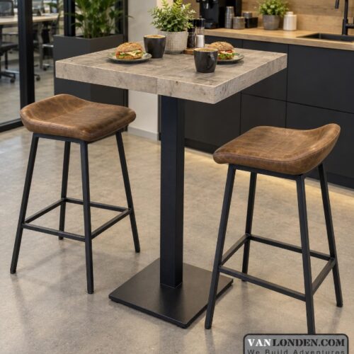 Steigerhouten tafeltje Arthur hoog (Bartafels) Steigerhouten tafeltje Arthur hoog (Bartafels)