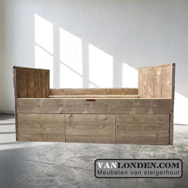 Steigerhouten bed Polar (Steigerhouten kinderbedden)