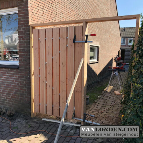 schutting en poort van douglas 4