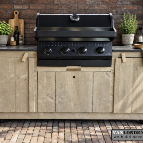Steigerhouten buitenkeuken Tibor met barbecue ombouw (Steigerhouten buitenkeukens op maat gemaakt) Steigerhouten buitenkeuken Tibor met barbecue ombouw (Steigerhouten buitenkeukens op maat gemaakt)